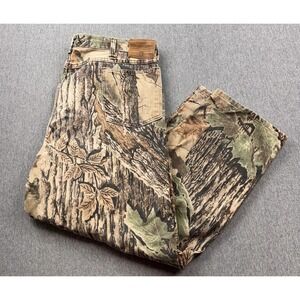 Vintage Wrangler‎ Mens 42x29 Realtree Camo Advantage Rugged Wear USA *FLAWS*